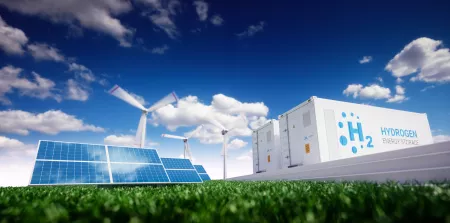Renewable energy generation, including solar, wind, and hydrogen